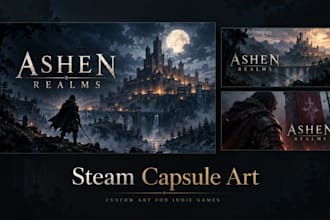 design custom steam capsule art for your indie game