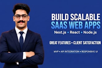 build a scalable saas web app with nextjs and react
