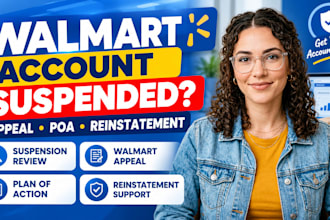 appeal and help reinstate your suspended walmart seller account