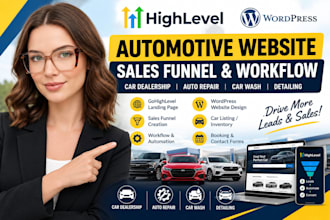 gohighlevel automotive website sales funnel car dealership website netherland