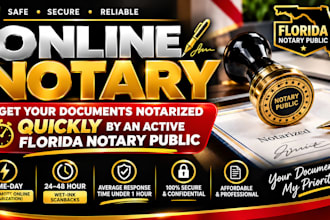notarize documents remote USA and international florida notary public, usps form