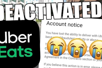 assist you reactivate uber, spark reactivation, uber eat account reactivation