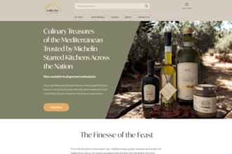 build wix gourmet food brand website luxury food  website food ecommerce website