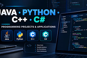 code java python cpp and c sharp programming projects and applications