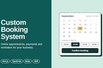 build a custom online booking and appointment system
