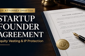 draft a custom startup co founder agreement as a US attorney
