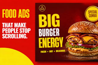 design restaurant and cafe social media posts and food ads