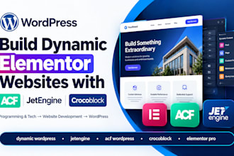 build dynamic elementor websites with acf jetengine crocoblock