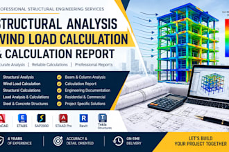 do structural analysis wind load calculations structural calculation report