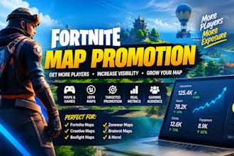 promote your fortnite map and uefn game to reach more players
