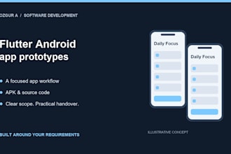 build a flutter android app prototype for your business idea