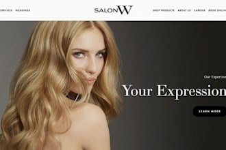 build wix beauty salon website lash nail hair appointment booking website
