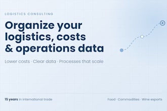 help you organize and optimize your logistics data costs and operations