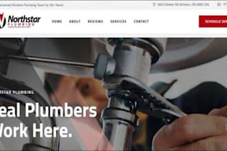 design wix plumbing website emergency plumber drain cleaning service website