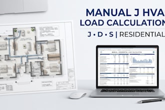 manual j hvac load calculations for residential, manual jds permit, duct design