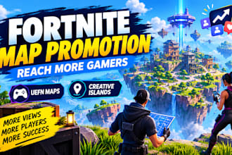 promote your fortnite map and uefn island