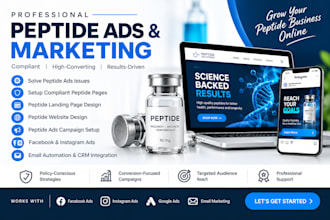 resolve peptide ads issues run peptide ads supplement ads facebook instagram ads