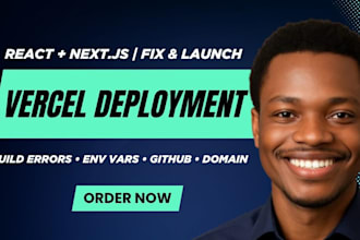 deploy your react or next js app to vercel and fix vercel issues