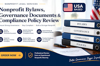 review your nonprofit bylaws, governance documents and compliance policies