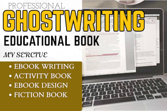 ghostwrite, edit education book, nonfiction book layout design, activity book