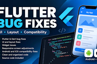 fix a flutter UI bug or improve one app screen