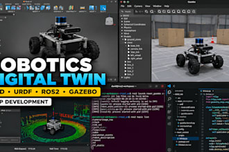 build robotics prototype mvp digital twin cad urdf ros2 gazebo simulation