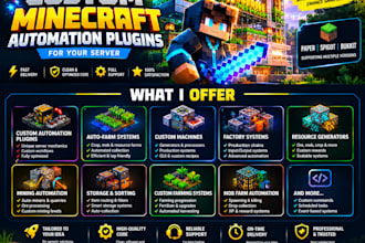 develop custom minecraft automation plugins for your server