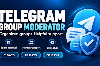 moderate and manage your telegram community
