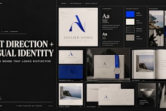 craft complete art direction and brand visual identity