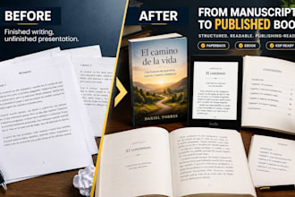 format spanish paperback, edit and design kdp formatting self publishing ebook
