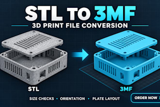 convert your stl files to 3mf and prepare your 3d models for 3d printing