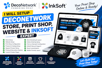 deconetwork store setup deconetwork printshop deconetwork website inksoft expert