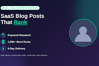 write SEO blog posts for b2b saas companies