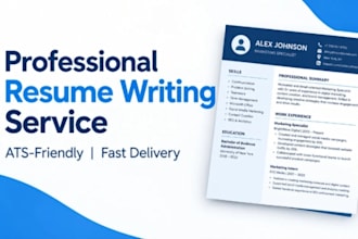 write and optimize your resume and linkedin profile