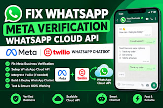 fix whatsapp meta verification whatsapp cloud api meta twillio whatsapp chatbot