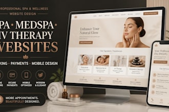 build facial spa, medspa, day spa, thai spa, iv therapy and barber salon