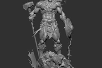 sculpt 3d models, figurines, pet, miniatures, statues, stl, collectibles