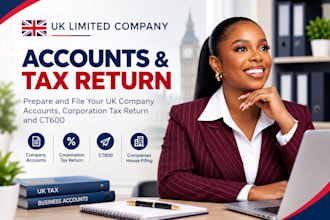 prepare and file UK company accounts corporation tax return and ct600