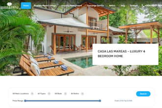 property management website short term rental website, vacation rental design