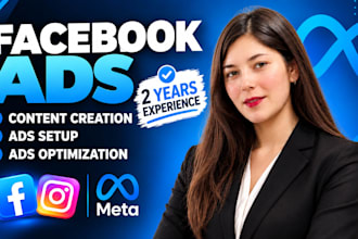 be your facebook ads and instagram meta ads marketing campaign manager expert