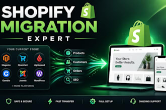 migrate shopware lightspeed gambio joomla magento opencart wordpress to shopify