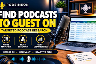 research podcasts for you to guest on