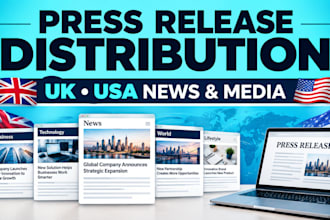 distribute UK USA press release to news media