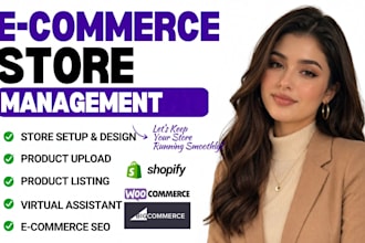 provide professional e commerce store management service