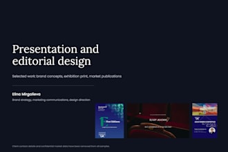 create a premium presentation or pitch deck
