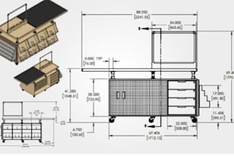 do millwork shop drawings, carpentry, woodworking, furniture and casework