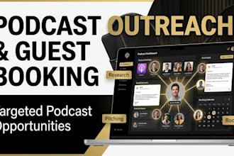 podcast outreach and guest booking for targeted podcast opportunities