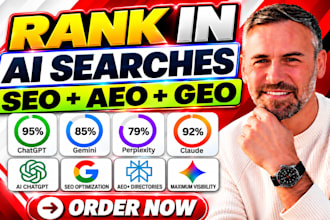 do monthly ai SEO using aeo, GEO, website audit for google and ai search