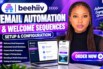 set up beehiiv email automation and welcome sequences