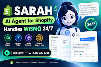 build ai voice agent for shopify wismo calls